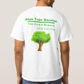 Tree Service Business T-Shirt (Rückseite)
