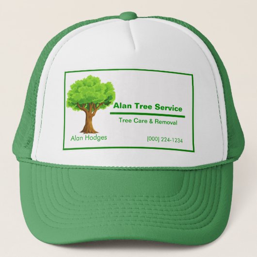 Tree Service Business Truckerkappe (Vorderseite)