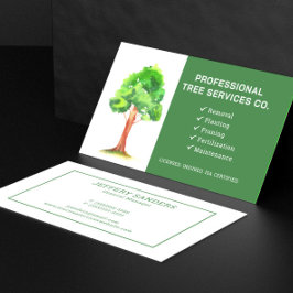 Tree Service Company Business Card Visitenkarte