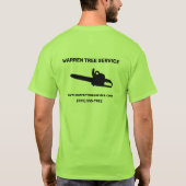 Tree Service Company T - Shirt (Rückseite)