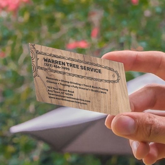 Tree Service Company Visitenkarte