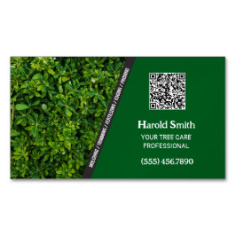 Tree Service Custom QR Magnetische Visitenkarte