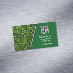 Tree Service Custom QR Magnetische Visitenkarte