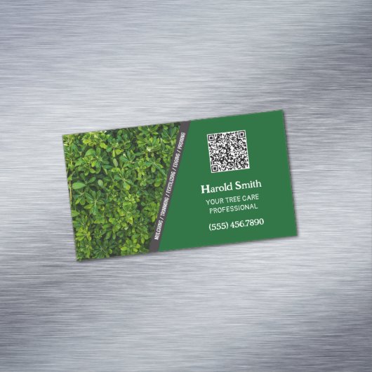 Tree Service Custom QR Magnetische Visitenkarte (Beispiel)