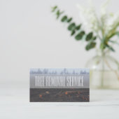Tree Service Firewood Business Card Visitenkarte (Stehend Vorderseite)