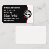 Tree Service Modern Business Card Template Visitenkarte (Vorne/Hinten)