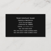 Tree Service Monogram Business Cards Visitenkarte (Rückseite)