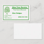 Tree Service-Visitenkarte Visitenkarte (Vorne/Hinten)