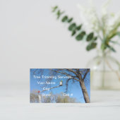 Tree Services Business Card Visitenkarte (Stehend Vorderseite)
