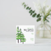 Tree-Services Quadratische Visitenkarte (Stehend Vorderseite)