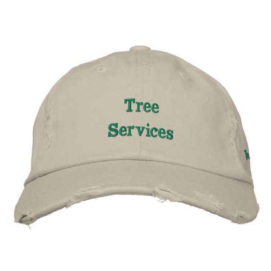 Tree Services - Spaß Bestickte Baseballkappe (Vorderseite)
