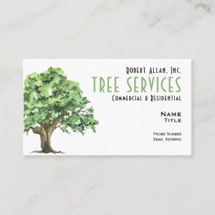 Tree Services Standard, 3,5" x 2,0" Visitenkarte