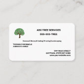 Tree-Services Visitenkarte (Vorderseite)