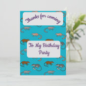 Tree Shrews Danke Karte (Stehend Vorderseite)