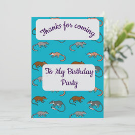 Tree Shrews Danke Karte