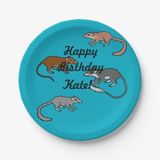 Tree Shrews Pappteller (Vorderseite)