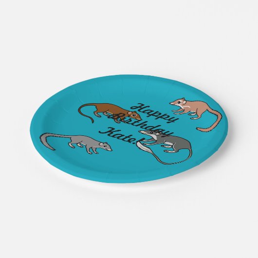 Tree Shrews Pappteller (Schrägansicht)