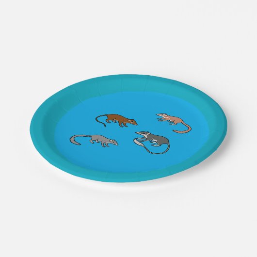 Tree Shrews Pappteller (Schrägansicht)