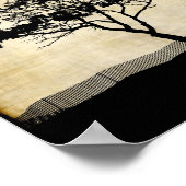 Tree Silhouette Foto Art Poster (Ecke)
