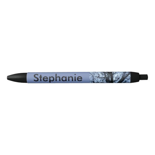 Tree Silhouette Foto Personalisiert Pen Kugelschreiber (Vorderseite)