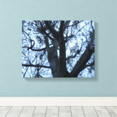 Tree Silhouette Fotogarph Canvas Print Leinwanddruck (Insitu (Holzboden))