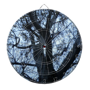 Tree Silhouette Fotograf Dart Board Dartscheibe