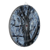 Tree Silhouette Fotograf Dart Board Dartscheibe (Vorderseite Links)