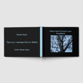 Tree Silhouette Fotograph Guestbook Gästebuch (Voll)