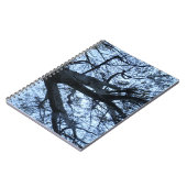 Tree Silhouette Fotograph Notebook Notizblock (Linke Seite)