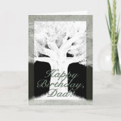 Tree Silhouette-Geburtstag Karte (Vorderseite)