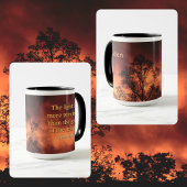 Tree Silhouette Golden Sky John Muir Nature Quote Tasse