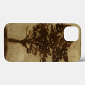 Tree Silhouette on Bronze Background Case-Mate iPhone Hülle (Rückseite (Horizontal))
