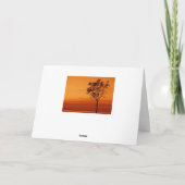 Tree-Silhouette - Sympathiekarte Karte (Rückseite)