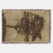 Tree-Silhouette über Bronze-Hintergrund Decke (Vorderseite)