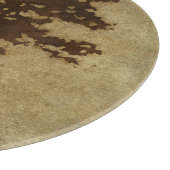 Tree-Silhouette über Bronze-Hintergrund Schneidebrett (Ecke)