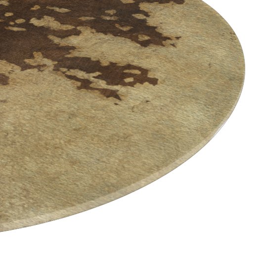 Tree-Silhouette über Bronze-Hintergrund Schneidebrett (Ecke)