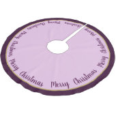 Tree Skirt-frohe Weihnachten Polyester Weihnachtsbaumdecke (Schrägansicht)