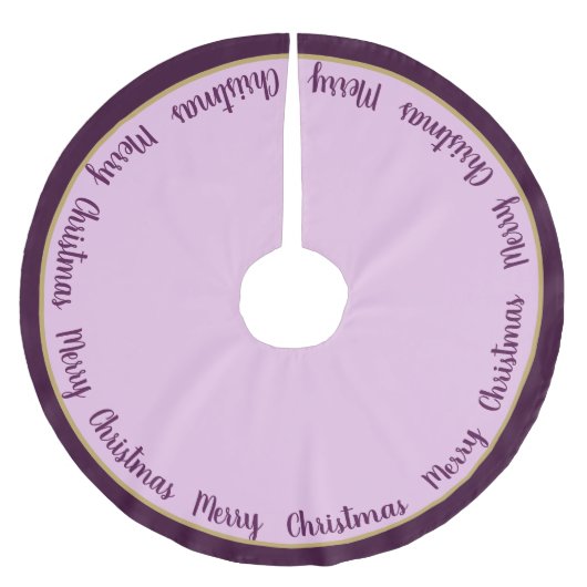 Tree Skirt-frohe Weihnachten Polyester Weihnachtsbaumdecke (Vorderseite)