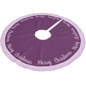 Tree Skirt-frohe Weihnachten Polyester Weihnachtsbaumdecke (Schrägansicht)