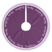 Tree Skirt-frohe Weihnachten Polyester Weihnachtsbaumdecke (Vorderseite)