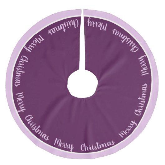 Tree Skirt-frohe Weihnachten Polyester Weihnachtsbaumdecke (Vorderseite)