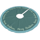 Tree Skirt-frohe Weihnachten Polyester Weihnachtsbaumdecke (Schrägansicht)
