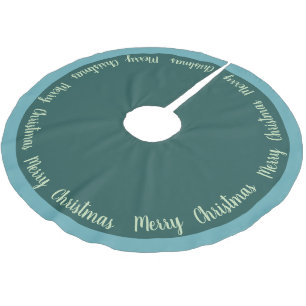 Tree Skirt-frohe Weihnachten Polyester Weihnachtsbaumdecke