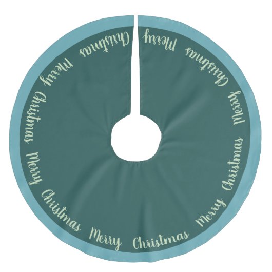 Tree Skirt-frohe Weihnachten Polyester Weihnachtsbaumdecke (Vorderseite)