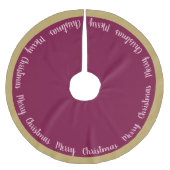 Tree Skirt-frohe Weihnachten Polyester Weihnachtsbaumdecke (Vorderseite)