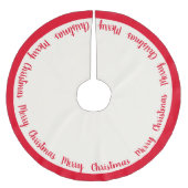 Tree Skirt-frohe Weihnachten Polyester Weihnachtsbaumdecke (Vorderseite)