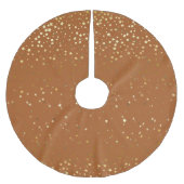Tree Skirt-Gold Stars Polyester Weihnachtsbaumdecke (Vorderseite)