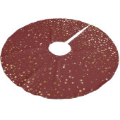 Tree Skirt-Gold Stars Polyester Weihnachtsbaumdecke (Schrägansicht)