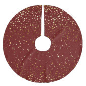 Tree Skirt-Gold Stars Polyester Weihnachtsbaumdecke (Vorderseite)