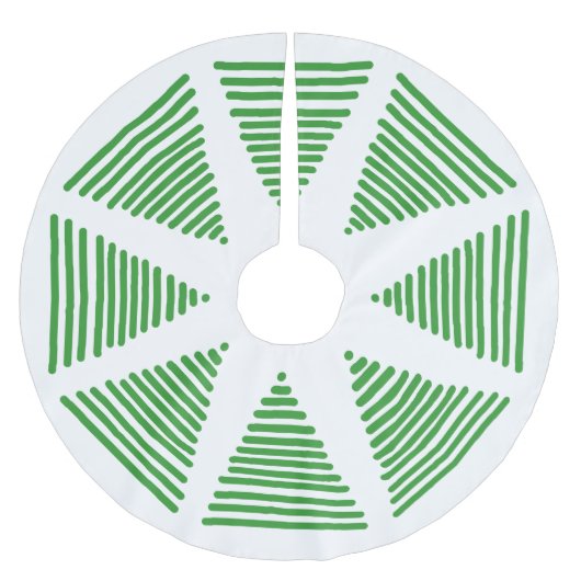 Tree Skirt - Graphic Christmas Trees Polyester Weihnachtsbaumdecke (Vorderseite)